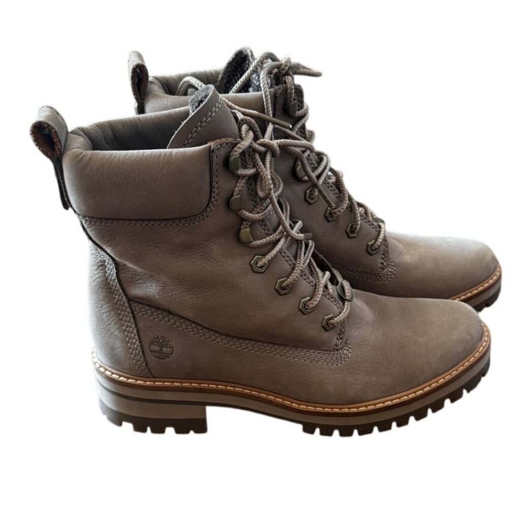 NWOB TIMBERLAND Women's 6-Inch Premium Waterproof Boots – Taupe Grey Size 9